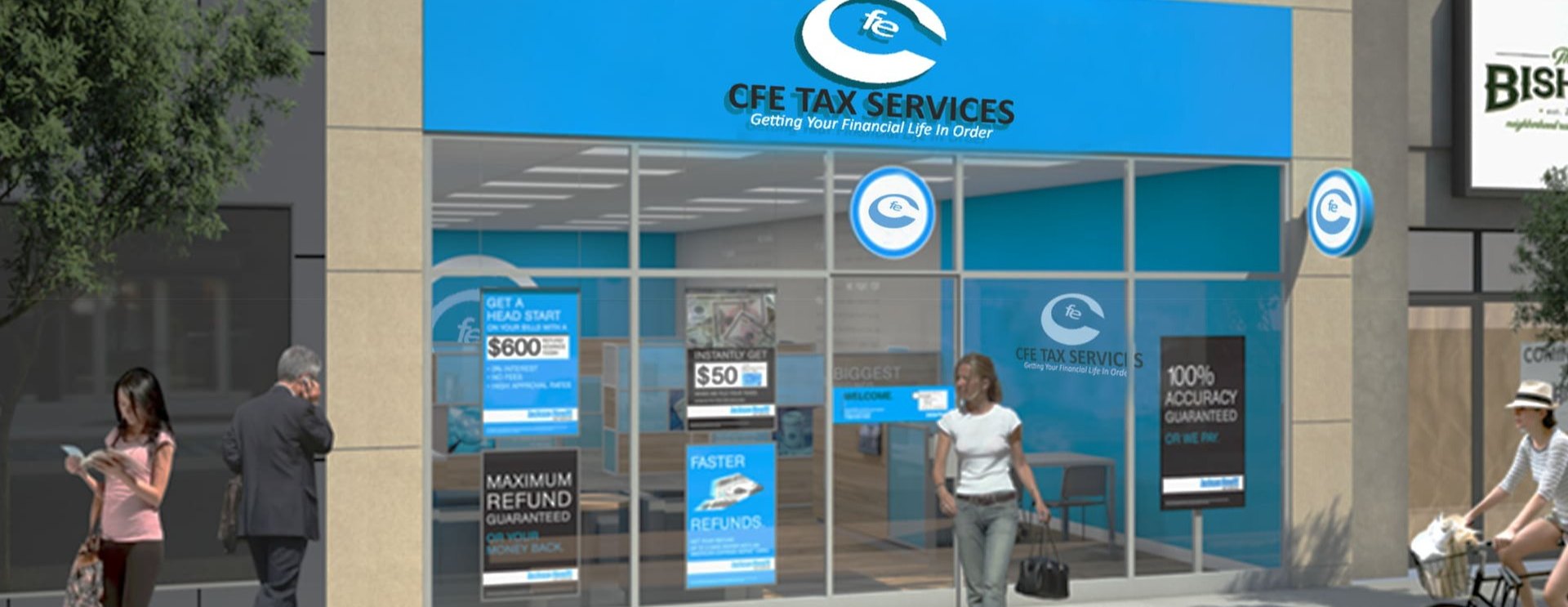 CFE Tax Services storefront — Getting Your Financial Life In Order